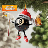 Maxcorners 8-Ball Beer Christmas Ornament