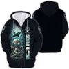 Maxcorners Diving Custom Name 3D Shirt Scuba Diving Skeleton Personalized Gift For Diver Lovers LM2111