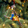 Maxcorners Custom Name and Number Soccer Ornament, Soccer Christmas Gift 2D Flat LM2211