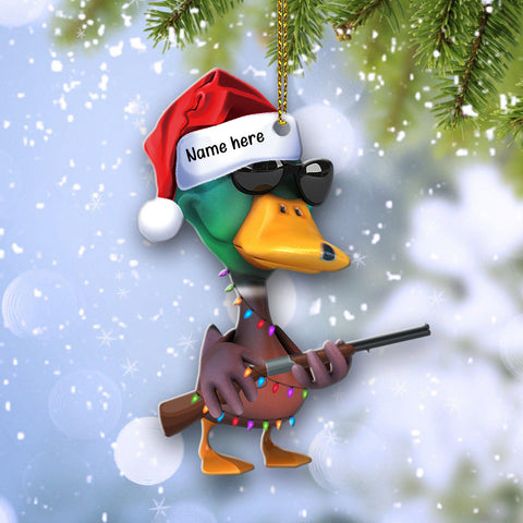 Maxcorners Personalized Gifts For Hunting Lovers Christmas Ornament Hunting Duck