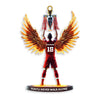 Maxcorners Custom Name and Number Football Champion Memorial Ornament, Christmas Gift 2D Flat LM2111