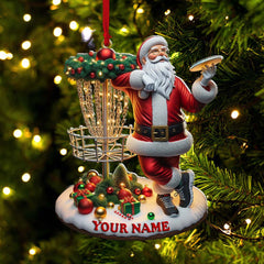 Maxcorners Custom Name Santa Ornament, Santa Christmas Gift1 2D Flat LM2111