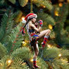 Maxcorners Custom Name Muay Thai Woman Ornament, Muay Thai Christmas Gift 2D Flat LM2111