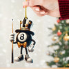 Maxcorners Mr.Billiard Christmas Ornament, Personalized Ornament 2D Flat LM2211