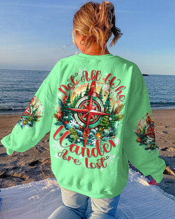 Maxcorners Not All Who Wander Are Lost Christmas All Over Print LM2101
