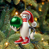 Maxcorners Custom Name Bowling Christmas Ornament, Bowling Lover Christmas Gift 2D Flat LM2111