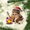 Maxcorners Christmas Camping Ornament, Personalized Ornament 2D Flat LM2211