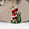 Maxcorners Santa Golf Player Christmas Ornament, Personalized Ornament 2D Flat LM2211