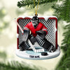 Maxcorners Hockey Goal Keeper Christmas Ornament, Personalized Ornament 2D Flat LM2211