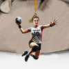 Maxcorners Handball Woman Decor Christmas Ornament, Personalized Ornament 2D Flat LM2211