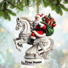 Maxcorners Chess Santa Christmas Ornament, Personalized Ornament 2D Flat LM2211
