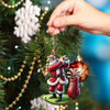 Maxcorners Santa Golf Christmas Ornament, Personalized Ornament 2D Flat LM2211