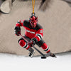 Maxcorners New Jersey Devils Hockey Christmas Ornament, Personalized Ornament 2D Flat LM2211