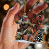 Maxcorners Deer Hunter Christmas Ornament, Personalized Ornament 2D Flat LM2211