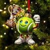 Maxcorners Custom Name Tennis Ornament, Tennis Lover Christmas Gift 2D Flat LM2111