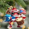 Maxcorners Custom Name Puerto Rico Ornament, Puerto Rico Lover Christmas Gift 2D Flat LM2111