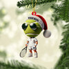 Maxcorners Cool Tennis Player Christmas Ornament, Personalized Ornament 2D Flat LM2211