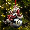 Maxcorners Billiard Christmas Ornament, Personalized Ornament 2D Flat LM2211