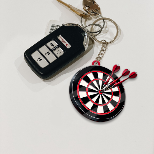 Maxcorners Classic Bullseye Darts 3D Keychain