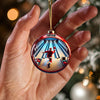Maxcorners Bowling Santa Decor Christmas Ornament, Personalized Ornament 2D Flat LM2211