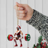 Maxcorners Custom Name Woman Gym Ornament, Gymnastics Christmas Decoration 2D Flat LM2111