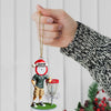 Maxcorners Custom Name Golf Ornament, Christmas Gift Decoration 2D Flat LM2211