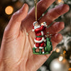 Maxcorners Santa Golf Player Christmas Ornament, Personalized Ornament 2D Flat LM2211