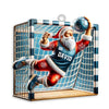 Maxcorners Custom Name and Number Soccer Ornament, Soccer Christmas Gift 2D Flat LM2111