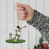 Maxcorners Custom Name Cricket Ball Ornament, Cricket Ball Lover Christmas Gifts 2D Flat LM2211