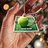 Maxcorners Tennis Yard Christmas Ornament, Personalized Ornament 2D Flat LM2211
