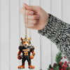 Maxcorners Custom Name Rugby Football Tiger Ornament, Rugby Football Lover Christmas Gift 2D Flat LM2111