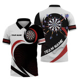 MaxCorners Darts Classic Pattern Customized Name, Team Name 3D Polo Shirt For Men