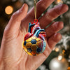 Maxcorners Ball Heart Home Decor Christmas Ornament, Personalized Ornament 2D Flat LM2211