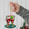 Maxcorners Santa And ELF Christmas Ornament, Personalized Ornament, Tennis Christmas Gift 2D Flat LM2211