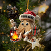 Maxcorners Christmas Camping Ornament, Personalized Ornament 2D Flat LM2211