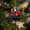 Maxcorners Santa DJ Home Decor Christmas Ornament, Personalized Ornament 2D Flat LM2211