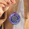 Maxcorners Mystic Purple Dartboard 3D Keychain