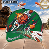 (7 Colors) Maxcorners Trap & Skeet Shooting Flaming Clay Target American Eagle Personalized Name 3D Cap