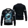 Maxcorners Scuba Diving Custom Name 3D Shirt Born To Dive Forced To Work Gift For Diver Lovers LM2111