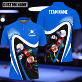 Maxcorners Billiards Ball Colourful Personalized 3D Polo Shirt