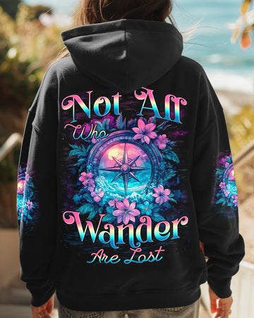 Maxcorners Not All Who Wander Are Lost Compass All Over Print LM1501