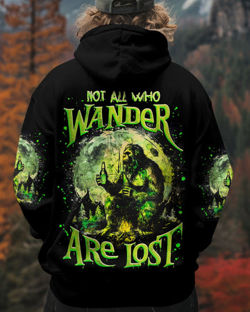 Maxcorners Not All Who Wander Are Lost Bigfoot Compass All Over Print - Tlnz1002253 LM1601
