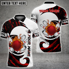 Maxcorners Bowling Tsunami Multicolor Option Customized Name 3D Shirt