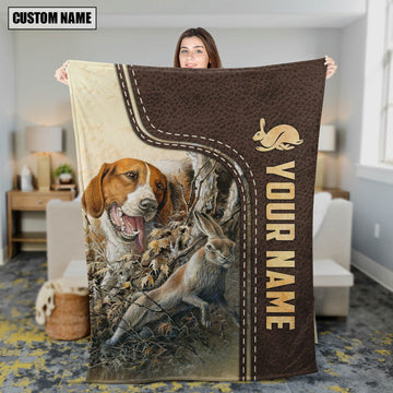 Maxcorners Personalized Rabbit Hunting Blanket