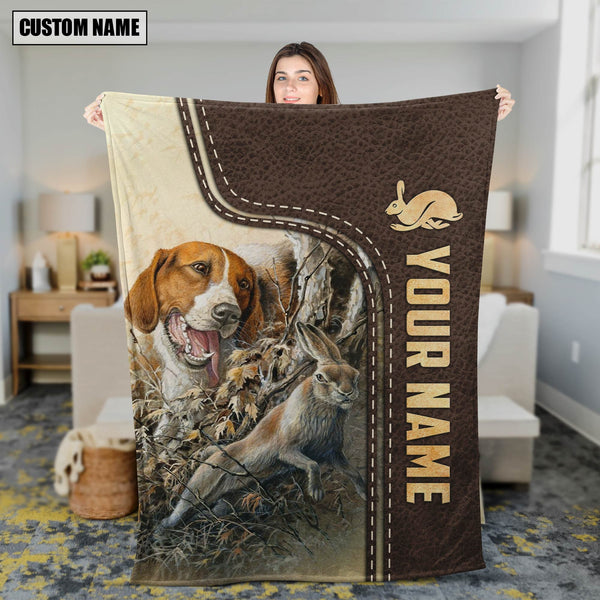 Maxcorners Personalized Rabbit Hunting Blanket