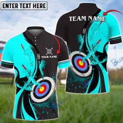 Maxcorners Archery Water Flow Customized Name 3D Shirt (5 Colors)