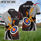 Maxcorners Archery Water Flow Customized Name 3D Shirt (5 Colors)