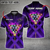 Maxcorners Billiards X-Shaped Multicolor Options Customized Name 3D Shirt