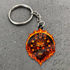 Maxcorners Darts Flaming Skull Dartboard 3D Keychain