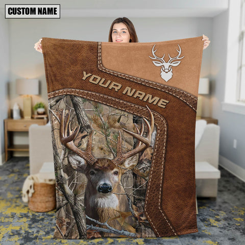 Maxcorners Personalized Deer Hunting Blanket